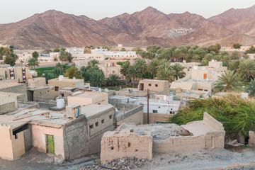 Aerial view of Bahla town, Oman