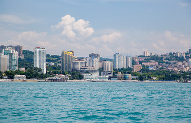 Obraz premium Russia - the city of Sochi on the Black Sea coast on June 10, 2019