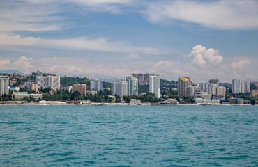 Fototapeta premium Russia - the city of Sochi on the Black Sea coast on June 10, 2019