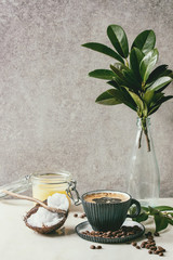 Bulletproof coffee with butter