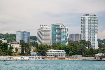 Fototapeta premium Russia - the city of Sochi on the Black Sea coast on June 10, 2019