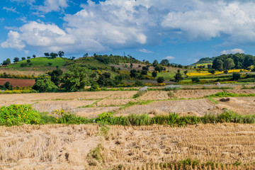 Fototapeta na wymiar Rural landscape near Hsipaw, Myanmar