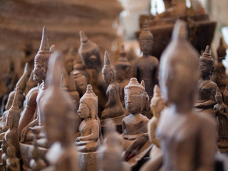 Buddha Statues in the Pak Ou Caves, Luang Prabang, Laos