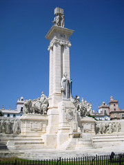 Fototapeta na wymiar Cádiz (Spain). Monument to the Constitution of 1812 in the city of Cádiz