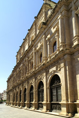 Fototapeta premium Seville (Spain). Plateresque facade of the sixteenth century of the City of Seville