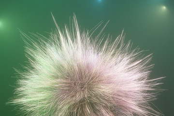 Fototapeta premium Artistic look abstract of fur, dreamy background. Closeup, 3D rendering & illustration.