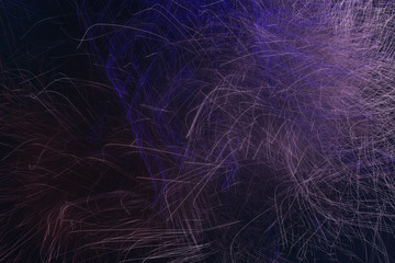 Artistic look abstract of fur, dreamy background. Closeup, 3D rendering & illustration.