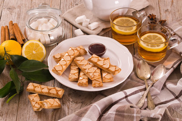 Puff pastry cookies.
