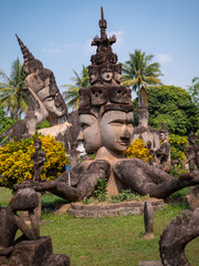 Statues in the Buddha Park, Vientiane