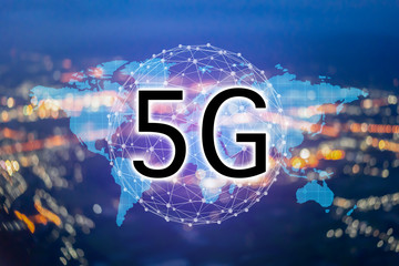 4g 5g network global Earth Communications networks map of the world Blue map global logistics connections,innovative Big data of iot ai technology in science