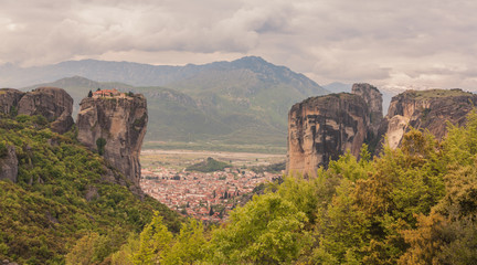 Fototapeta na wymiar View of Monasteries of Meteora