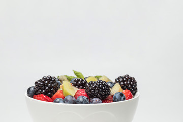 Mixed of color fruits. Sweet fruits and mixed berries.