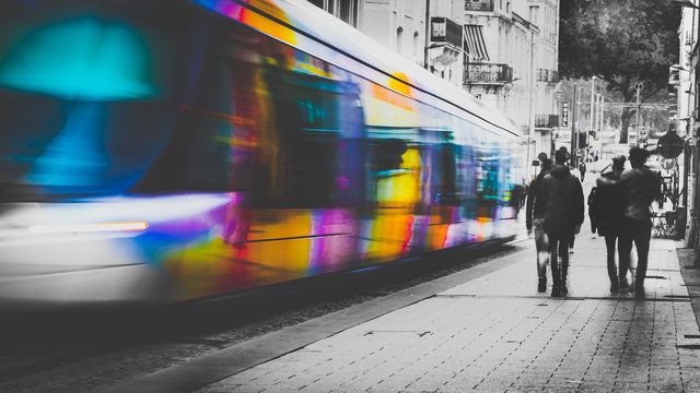 tramway in Angers