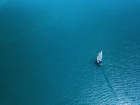 A Sailboat On Lake Balaton