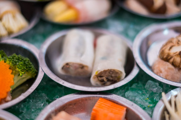 Dim Sum, Chinese cuisine prepared as small bite-sized portions.