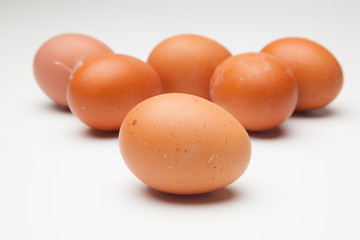 Media docena de huevos frescos de gallina, preparados para ser cocinados de mil maneras distintas.