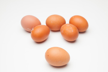 Media docena de huevos frescos de gallina, preparados para ser cocinados de mil maneras distintas.