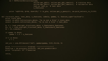 3D Hacking code data flow stream on sepia. Computer screen with encrypted fast typing coding symbols. Network security, programming, development, cyber encryption with blockchain and crypto concept