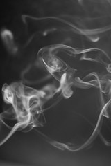 abstract smoke on black background
