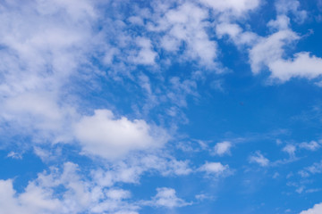 blue sky with white clouds