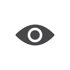 Eye icon grey. Look and Vision icon. Eye vector icon