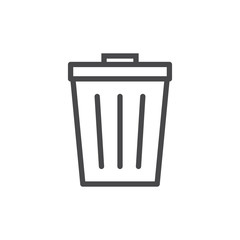 Trash icon grey. trash can icon. Delete icon vector
