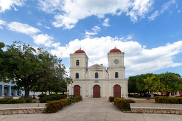 The church named "Iglesia de San Fulgencio" in Gibara, Cuba