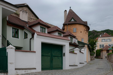 Fototapeta na wymiar View of Durnstein town in Austria