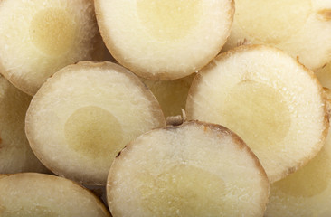 heap of fresh galangal root background