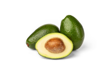 Avocado isolated on white background.