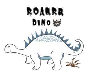 cute dinosaur print . childish vector illustration for kids t shirt, clothes