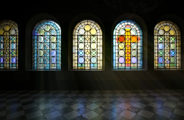 stained glass window - Powered by Adobe