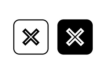 Close vector icon. Delete icon. remove, cancel, exit symbol