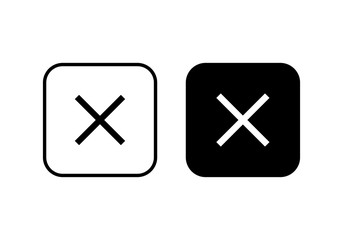 Close vector icon. Delete icon. remove, cancel, exit symbol