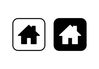 Home icon vector. House vector icon