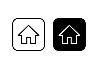 Home icon vector. House vector icon