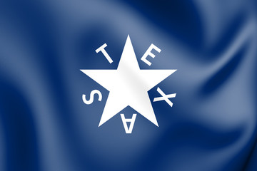3D The Zavala Flag (Texas), USA - 273709750