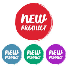 New product. Set of grunge style on a white background