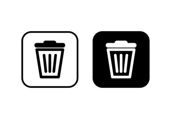 Trash icon vector. trash can icon. Delete icon vector