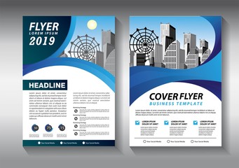 Naklejka premium Business abstract vector template. Brochure design, cover modern layout, annual report, poster, flyer in A4 with colorful triangles, geometric shapes for tech, science, market with light background