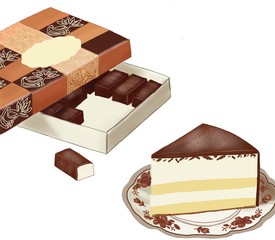 chocolate and cake