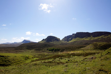Obraz premium The Quiraing auf der Isle of Skye in Schottland