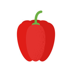 Red pepper in flat style isolated