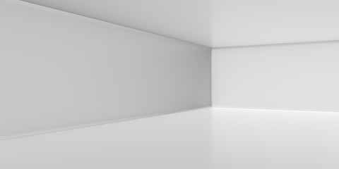 Fototapeta premium Futuristic abstract background with reflection. Minimal Elegant empty space sci-fi or science concept. 3D Render.