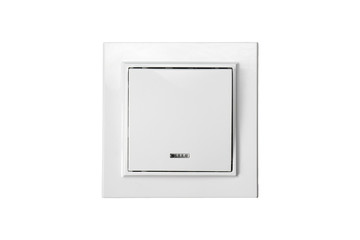 Electric light switch isolated on white background