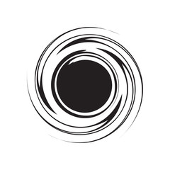 Whirlpool circle grunge element for design. Vector illustration