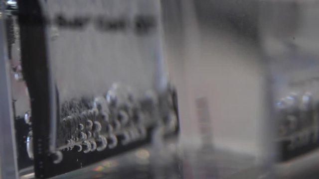 Elektrolyse Wasserstoff Gasblasen