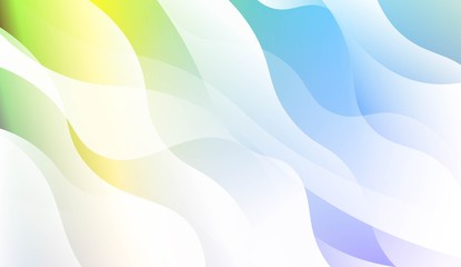 Geometric Wave Shape with Gradient Blurred Abstract Background. For Greeting Card, Flyer, Poster, Brochure, Banner Calendar. Vector Illustration.