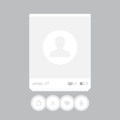 Social network post. Frame for your photo. Vector illustration