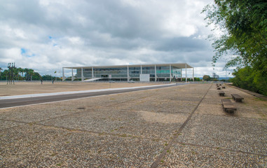 A view of Planalto Palace (Palácio do Planalto) in Brasilia, Brazil